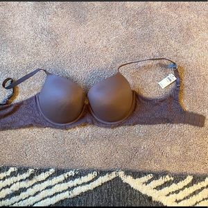 Aerie Gray 34DD Bra with light padding